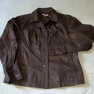 Coldwater Creek Cooper/Brown Jacket. Sz 14. Gorgeous Brand New without tags .